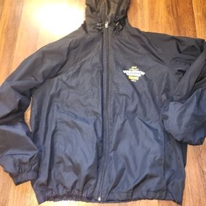 Disney marathon windbreaker jacket black L